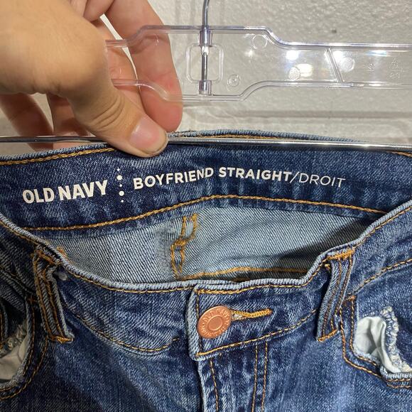 Old Navy Boyfriend Straight Jeans Sz 0 - Picture 5 of 12